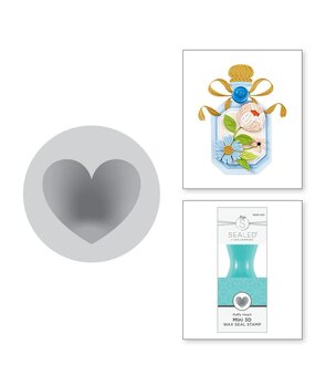 Spellbinders Puffy Heart Mini 3D Wax Seal Stamp (WSM-001)