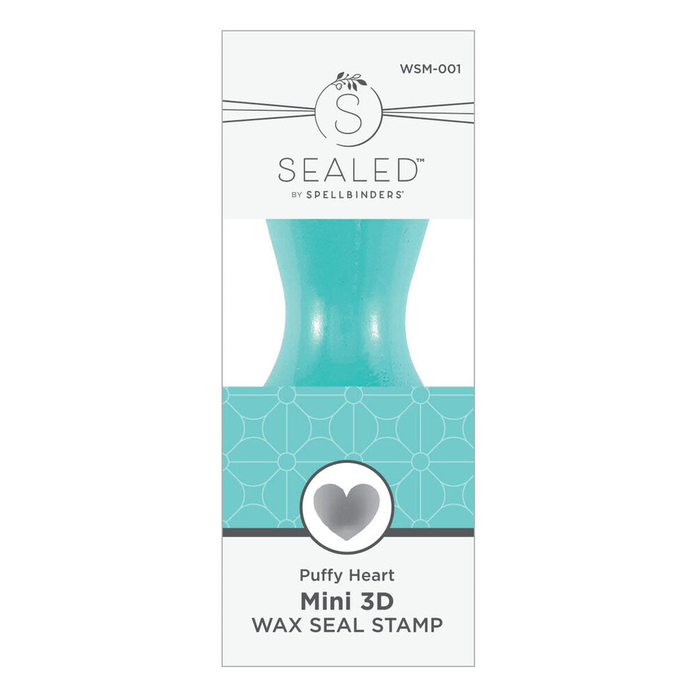 Spellbinders Puffy Heart Mini 3D Wax Seal Stamp (WSM-001)