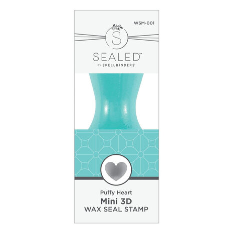 Spellbinders Puffy Heart Mini 3D Wax Seal Stamp (WSM-001)