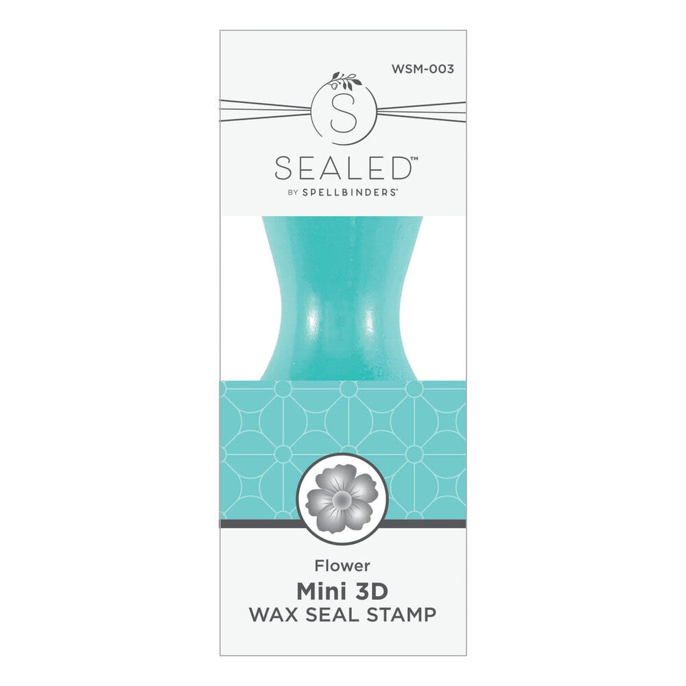 Spellbinders Flower Mini 3D Wax Seal Stamp (WSM-003) Spellbinders Flower Mini 3D Wax Seal Stamp (WSM-003)