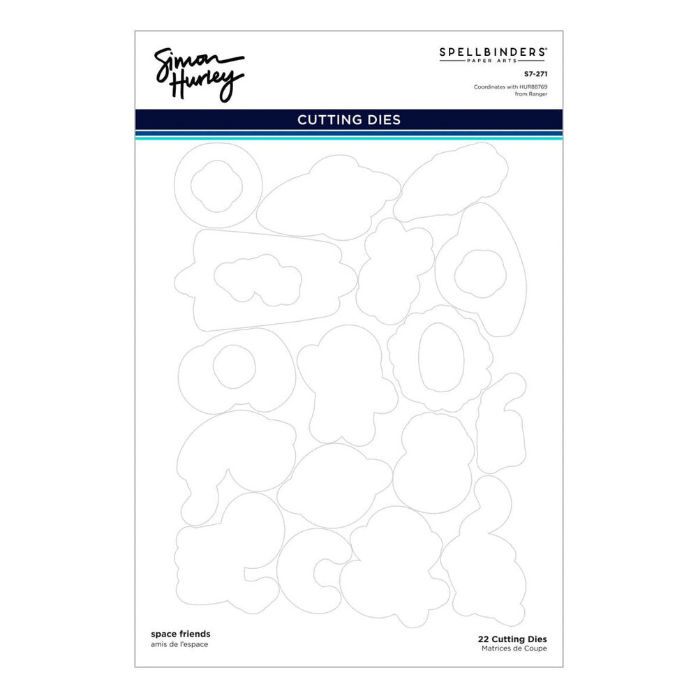 Spellbinders Space Friends Stamp and Die Bundle (BD-0956) Spellbinders Space Friends Stamp and Die Bundle (BD-0956)