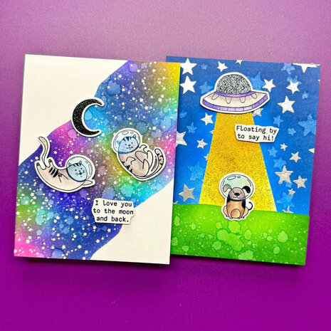 Spellbinders Space Friends Stamp and Die Bundle (BD-0956) Spellbinders Space Friends Stamp and Die Bundle (BD-0956)