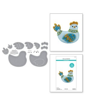 Spellbinders Felt Stitch & Create Felt Cozy Cluck Dies (S7-273) Spellbinders Felt Stitch & Create Felt Cozy Cluck Dies (S7-273)