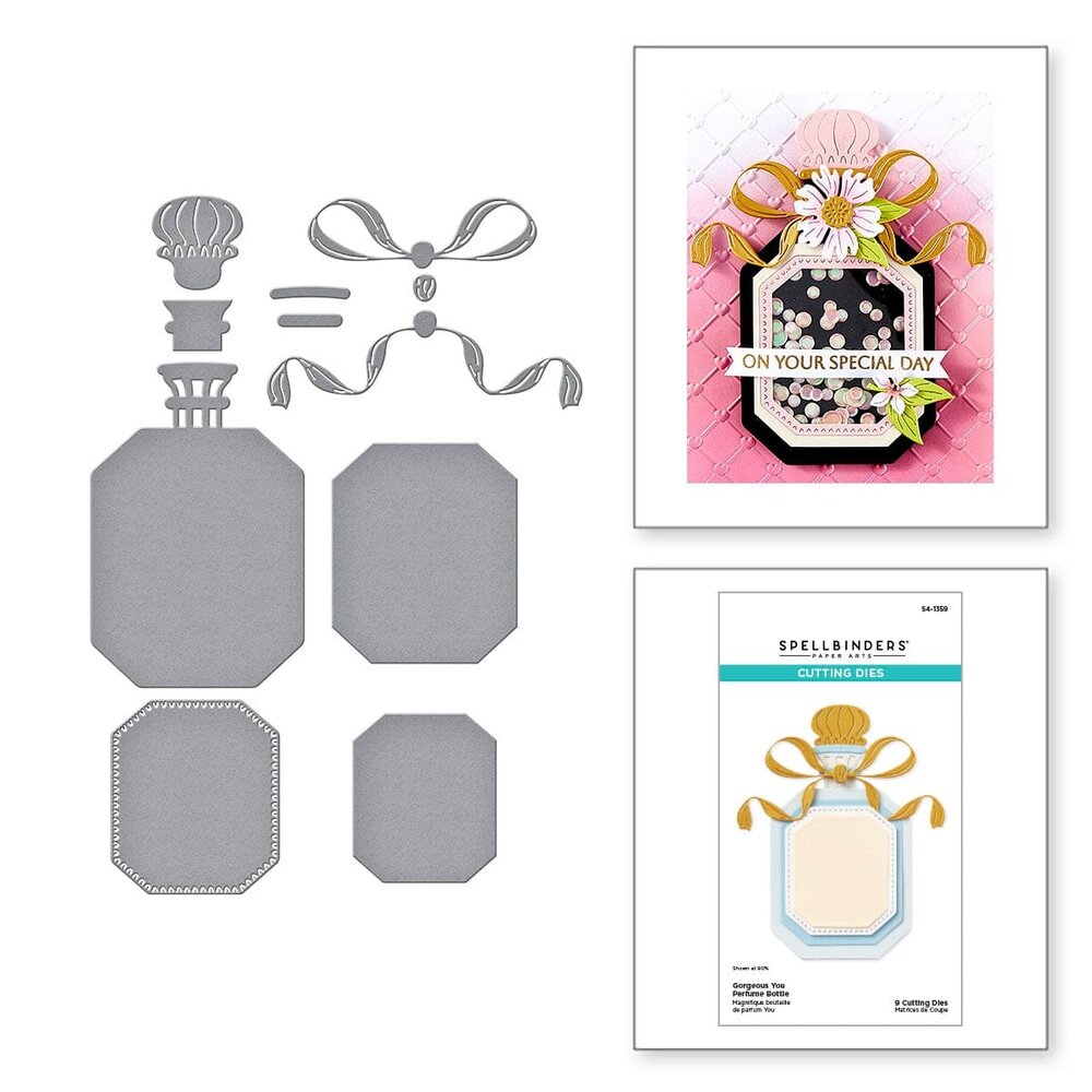 Spellbinders Gorgeous You Perfume Bottle Dies (S4-1359) Spellbinders Gorgeous You Perfume Bottle Dies (S4-1359)