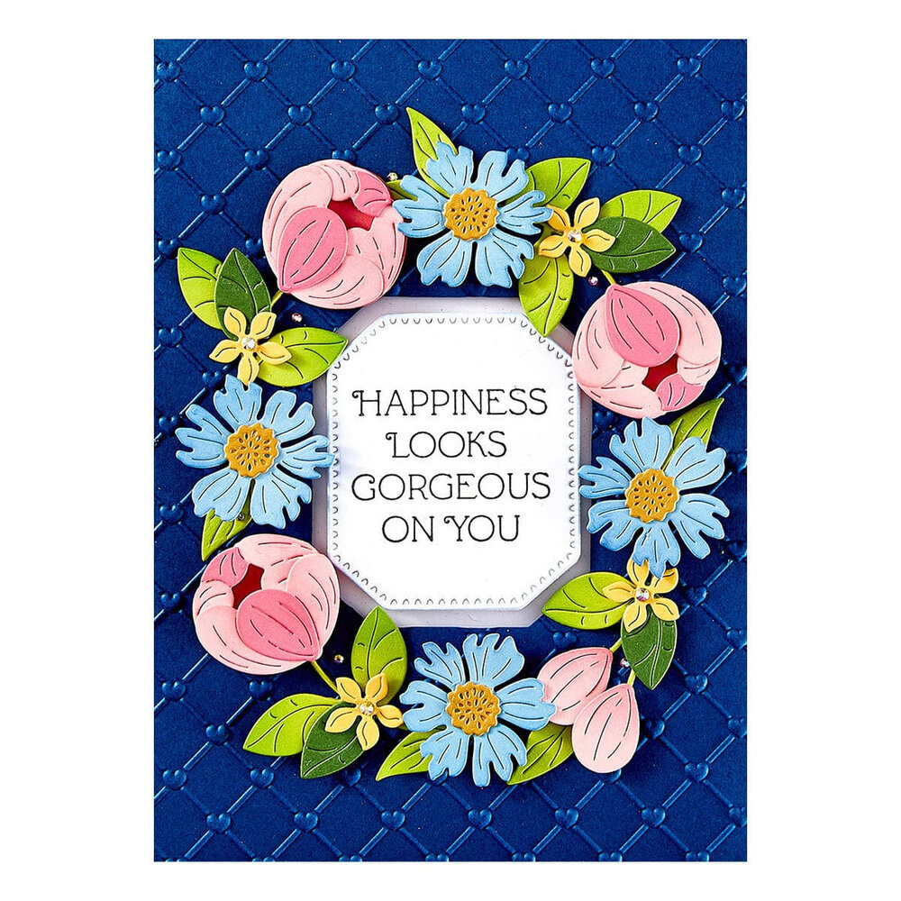 Spellbinders Gorgeous You Flawless Sentiments Press Plate & Die Set (BP-236)