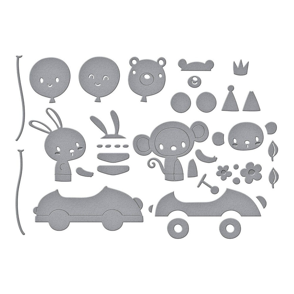 Spellbinders Little Smiles Go Kart Go Dies (S4-1400)