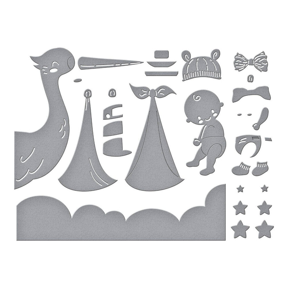 Spellbinders Little Smiles Bundle of Joy Dies (S4-1402) Spellbinders Little Smiles Bundle of Joy Dies (S4-1402)