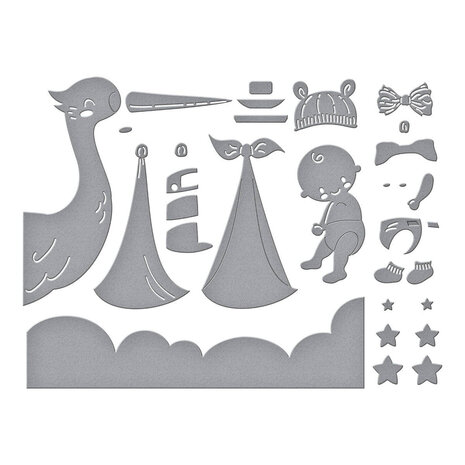 Spellbinders Little Smiles Bundle of Joy Dies (S4-1402) Spellbinders Little Smiles Bundle of Joy Dies (S4-1402)