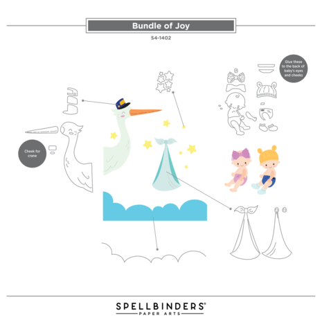 Spellbinders Little Smiles Bundle of Joy Dies (S4-1402) Spellbinders Little Smiles Bundle of Joy Dies (S4-1402)