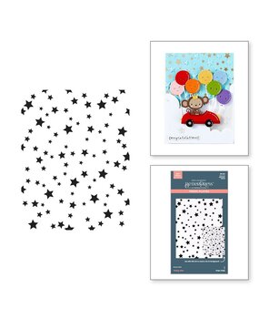 Spellbinders Little Smiles Falling Stars BetterPress Plate (BP-262)