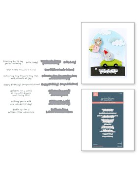 Spellbinders Little Smiles Sentiments BetterPress Plate & Die Set (BP-270) Spellbinders Little Smiles Sentiments BetterPress Plate & Die Set (BP-270)
