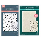 Spellbinders Little Smiles Wishing and Falling Stars 3D Embossing Folder and BetterPress Bundle (BD-0919)