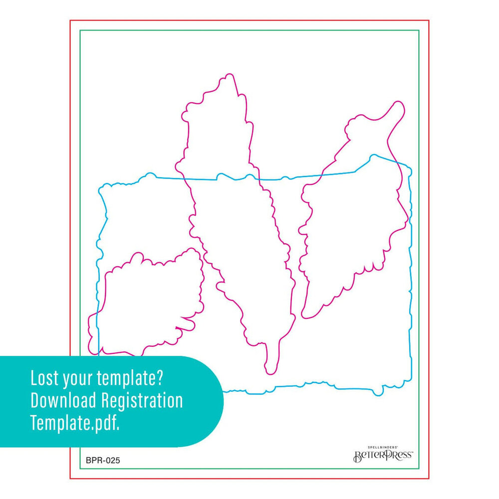 Spellbinders Collaged Birds Feather Dream BetterPress Plates & Die Set (BPR-025)