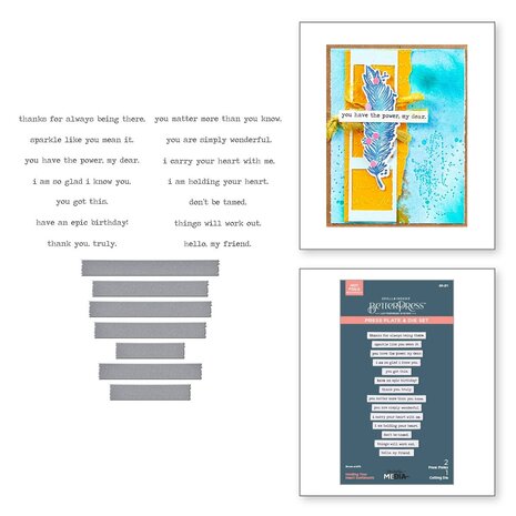 Spellbinders Collaged Birds Holding Your Heart Sentiments BetterPress Plates & Die Set (BP-271) Spellbinders Collaged Birds Holding Your Heart Sentiments BetterPress Plates & Die Set (BP-271)