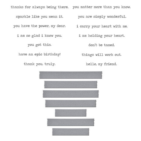 Spellbinders Collaged Birds Holding Your Heart Sentiments BetterPress Plates & Die Set (BP-271) Spellbinders Collaged Birds Holding Your Heart Sentiments BetterPress Plates & Die Set (BP-271)