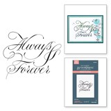 Spellbinders Copperplate On Your Wedding Day Always & Forever BetterPress Plate (BP-281)