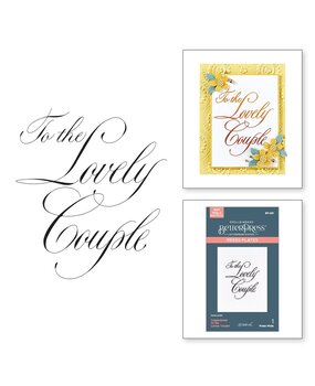 Spellbinders Copperplate On Your Wedding Day To the Lovely Couple BetterPress Plate (BP-282) Spellbinders Copperplate On Your Wedding Day To the Lovely Couple BetterPress Plate (BP-282)