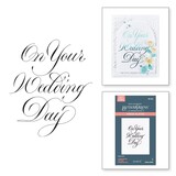 Spellbinders Copperplate On Your Wedding Day BetterPress Plate (BP-283)