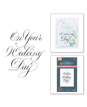 Spellbinders Copperplate On Your Wedding Day BetterPress Plate (BP-283) Spellbinders Copperplate On Your Wedding Day BetterPress Plate (BP-283)