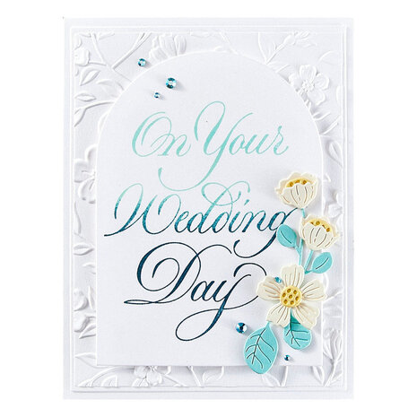 Spellbinders Copperplate On Your Wedding Day BetterPress Plate (BP-283) Spellbinders Copperplate On Your Wedding Day BetterPress Plate (BP-283)