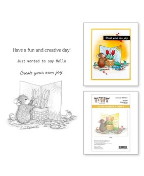 Spellbinders House-Mouse Designs Creative Day Cling Rubber Stamp (RSC-049) Spellbinders House-Mouse Designs Creative Day Cling Rubber Stamp (RSC-049)