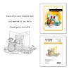 Spellbinders House-Mouse Designs Creative Day Cling Rubber Stamp (RSC-049) Spellbinders House-Mouse Designs Creative Day Cling Rubber Stamp (RSC-049)