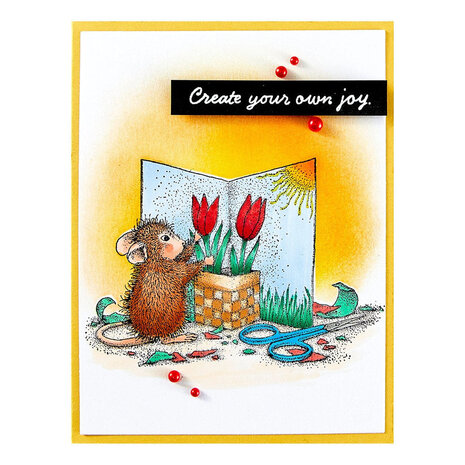 Spellbinders House-Mouse Designs Creative Day Cling Rubber Stamp (RSC-049) Spellbinders House-Mouse Designs Creative Day Cling Rubber Stamp (RSC-049)