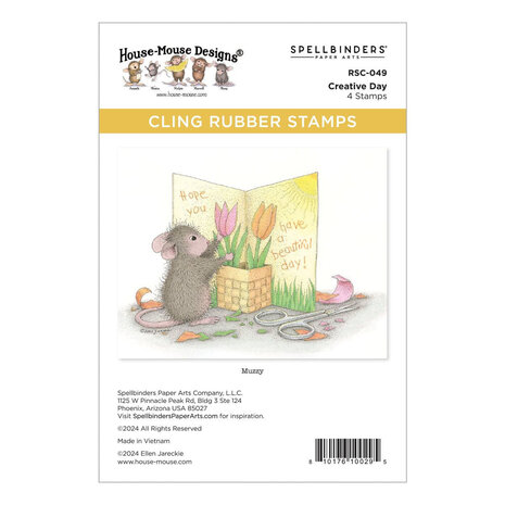Spellbinders House-Mouse Designs Creative Day Cling Rubber Stamp (RSC-049) Spellbinders House-Mouse Designs Creative Day Cling Rubber Stamp (RSC-049)
