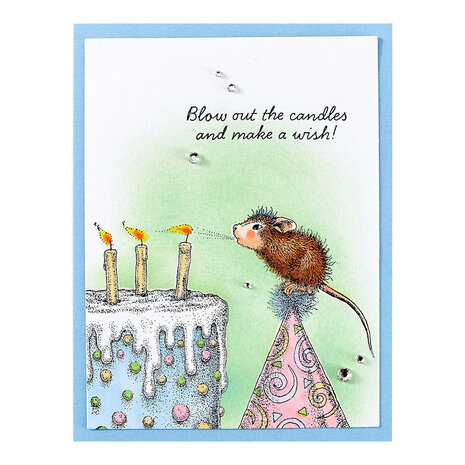 Spellbinders House-Mouse Designs Top Notch Birthday Cling Rubber Stamp (RSC-050) Spellbinders House-Mouse Designs Top Notch Birthday Cling Rubber Stamp (RSC-050)