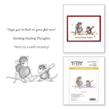 Spellbinders House-Mouse Designs Healing Thoughts Cling Rubber Stamp (RSC-051)