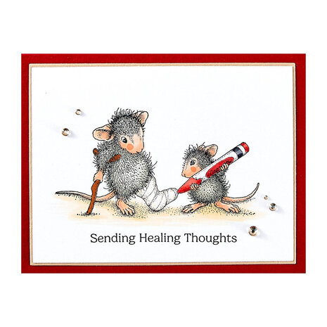 Spellbinders House-Mouse Designs Healing Thoughts Cling Rubber Stamp (RSC-051)