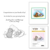 Spellbinders House-Mouse Designs Bundle of Joy Cling Rubber Stamp (RSC-052)