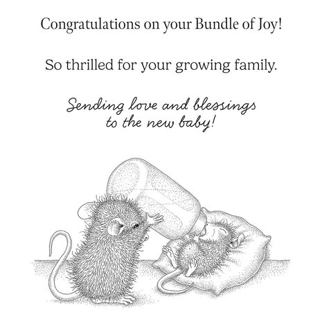 Spellbinders House-Mouse Designs Bundle of Joy Cling Rubber Stamp (RSC-052) Spellbinders House-Mouse Designs Bundle of Joy Cling Rubber Stamp (RSC-052)