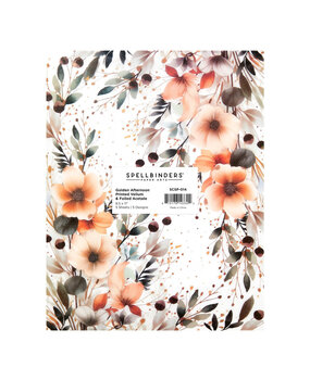 Spellbinders Golden Afternoon Printed Vellum & Foiled Acetate (SCSP-014)