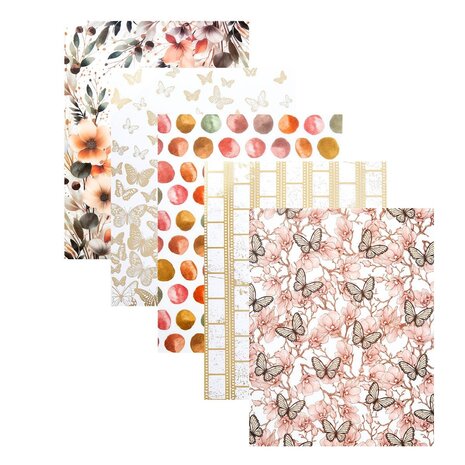 Spellbinders Golden Afternoon Printed Vellum & Foiled Acetate (SCSP-014) Spellbinders Golden Afternoon Printed Vellum & Foiled Acetate (SCSP-014)