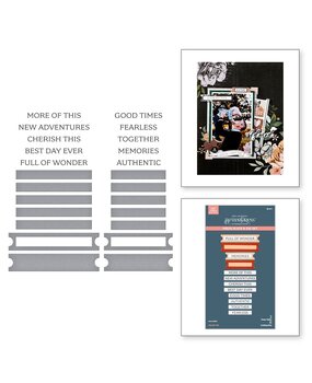 Spellbinders Golden Afternoon Cherish This BetterPress Plate & Die Set (BP-273)