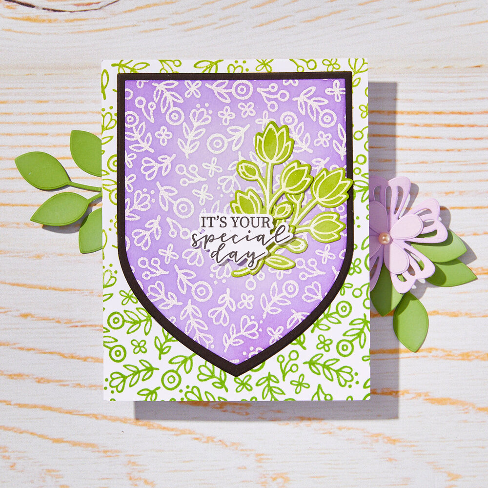 Hero Arts Spring Whimsy Whimsy Floral Cling Rubber Stamp (CG945)