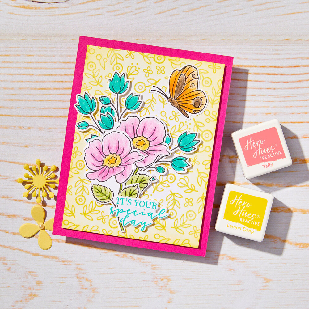 Hero Arts Spring Whimsy Special Day Butterfly Clear Stamp Set (CM793) Hero Arts Spring Whimsy Special Day Butterfly Clear Stamp Set (CM793)