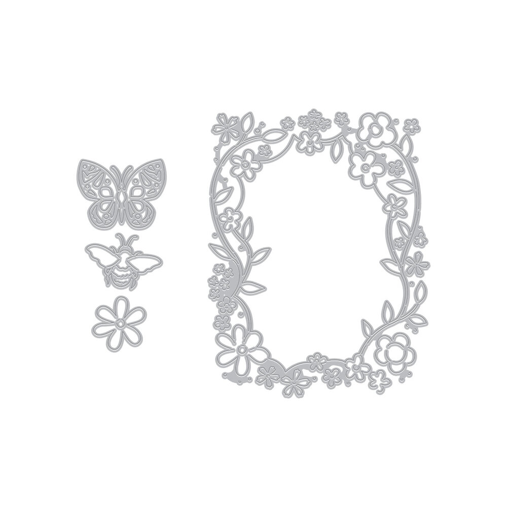 Hero Arts Spring Whimsy Floral Window Layering Dies (DF242) Hero Arts Spring Whimsy Floral Window Layering Dies (DF242)