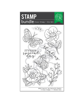 Hero Arts Spring Whimsy Special Day Butterfly Clear Stamps & Dies (SB500) Hero Arts Spring Whimsy Special Day Butterfly Clear Stamps & Dies (SB500)