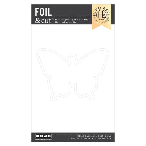 Hero Arts Spring Whimsy Butterfly Hot Foil Plate & Die Set (HC106) Hero Arts Spring Whimsy Butterfly Hot Foil Plate & Die Set (HC106)