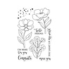Hero Arts Blossoms & Birdsong Here For You Clear Stamp Set (CM789) Hero Arts Blossoms & Birdsong Here For You Clear Stamp Set (CM789)