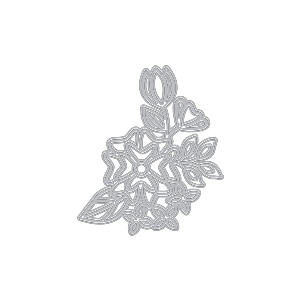 Hero Arts Blossoms & Birdsong Cluster Flower Fancy Dies (DF235)