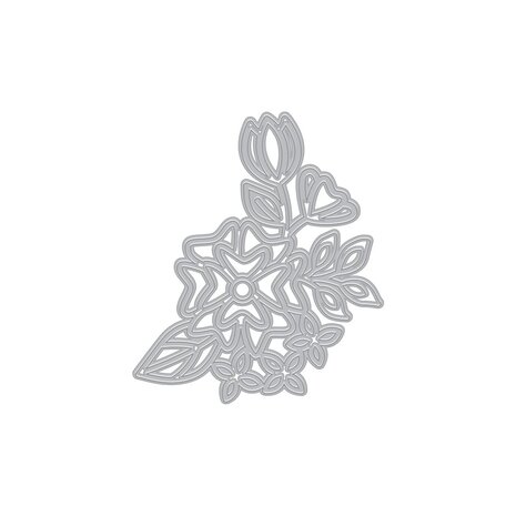 Hero Arts Blossoms & Birdsong Cluster Flower Fancy Dies (DF235)