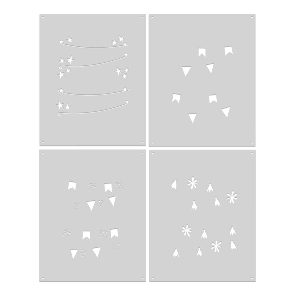 Hero Arts Let's Celebrate Color Layering Stencil (SA298) Hero Arts Let's Celebrate Color Layering Stencil (SA298)
