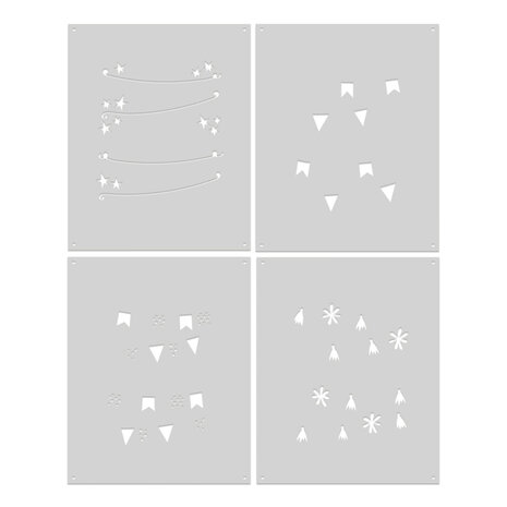 Hero Arts Let's Celebrate Color Layering Stencil (SA298) Hero Arts Let's Celebrate Color Layering Stencil (SA298)