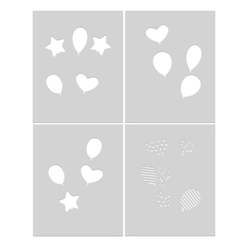 Hero Arts Let's Celebrate Balloons Color Layering Stencil (SA299)