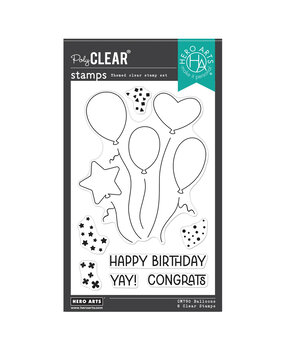 Hero Arts Let's Celebrate Balloons Clear Stamp Set (CM790)