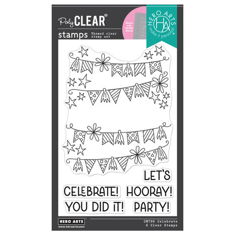 Hero Arts Let's Celebrate Clear Stamp Set (CM796) Hero Arts Let's Celebrate Clear Stamp Set (CM796)