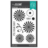 Hero Arts Let's Celebrate Party Fans Clear Stamp Set (CM797)